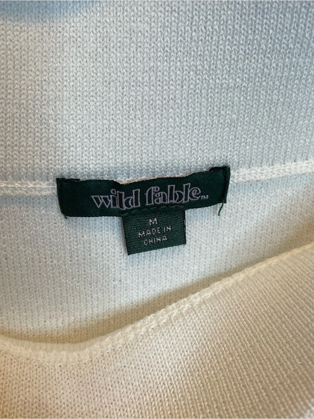 wild fable White Knit Maxi Skirt - Medium NWT